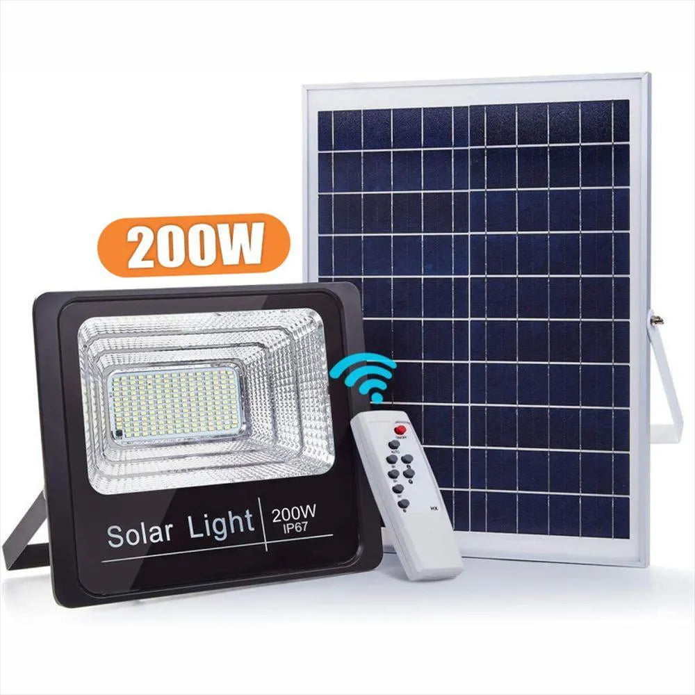 Kit Panel Solar + Reflector LED 200W